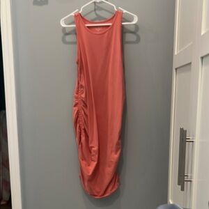 Maternity Coral Sleeveless Dress